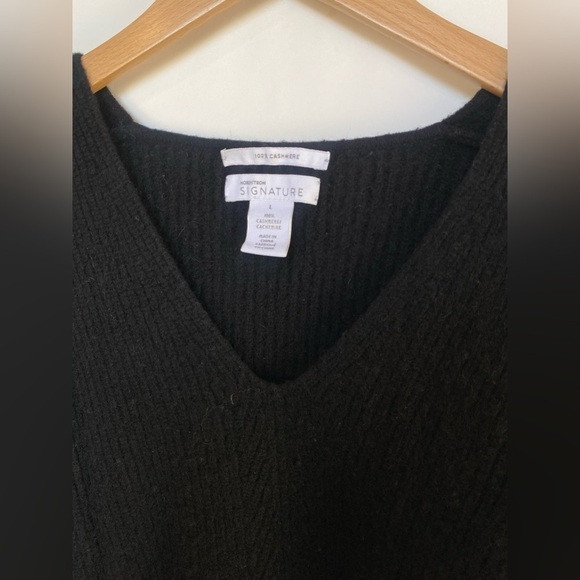 Nordstrom Signature Cashmere V-neck Bell Sleeves Size‎ Large - Picture 9 of 10